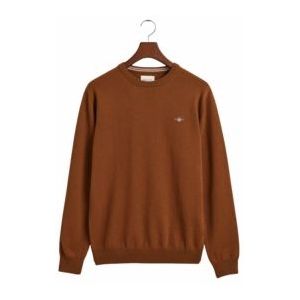 Trui GANT Men Superfine Lambswool C-Neck Cacao-S