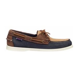 Sebago Men Portland Archive Blue Navy-Brown-Brown Tan-Schoenmaat 43