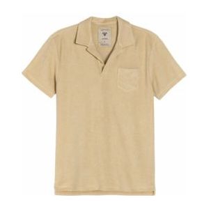 Polo OAS Men Beige Polo Terry Shirt-XXL