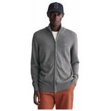 Vest GANT Men Cotton Cardigan Dark Grey Melange-XXXXXL