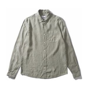 Shirt Edmmond Studios Men Linen Taupe-S