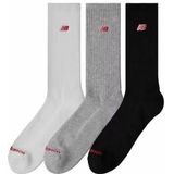 Socks New Balance Unisex Patch Logo Crew White Multi (3 Pack)-Schoenmaat 39 - 42