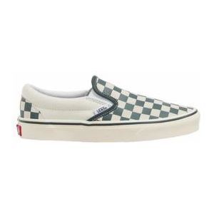 Vans Women Classic Slip-On Checkerboard Green/True White-Schoenmaat 43