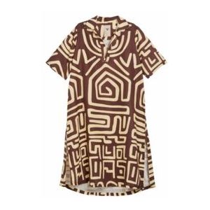 OAS - Kalahara Papaya Linen - Strandjurk - Bruin