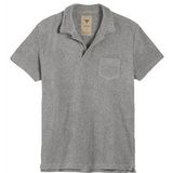 Polo OAS Men Grey Melange Terry Shirt-XXL