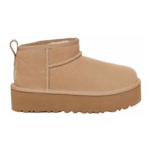 UGG - Classic Ultra Mini Platform - Enkellaars - Sand - 100% Suède