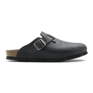 Klomp Birkenstock Unisex Boston Leather Black Narrow-Schoenmaat 42