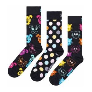 Happy Socks Unisex Classic Dogs Navy 3-Pack-Schoenmaat 36