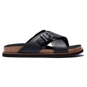 Timberland Men Amalfi Vibes Cross Slide Black Leather-Schoenmaat 46