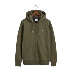 Vest GANT Men Shield Full Zip Hoodie Juniper Green-XXL