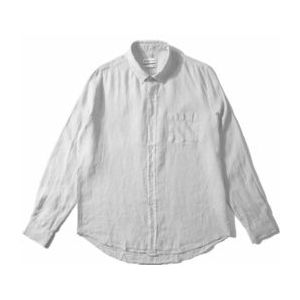 Shirt Edmmond Studios Men Linen Plain White