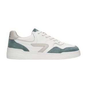 HUB Men Court L68 Off White Bone Leaf Green-Schoenmaat 40