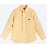 Blouse OAS Kids Yellow Monkey Linen Shirt-6 jaar