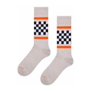 Happy Socks Checked Stripe Sneaker Grey-Schoenmaat 41