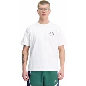 T-Shirt New Balance Men Hoops Essentials T-Shirt White-L