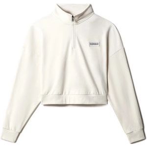 Trui Napapijri Women B-Morgex Half Zip White Whisper-L