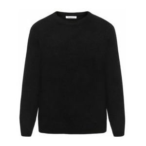 Trui Knowledge Cotton Apparel Women Lambswool Crew Neck Black Jet-M