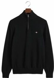Trui GANT Men Cotton Half Zip Black-XXXL