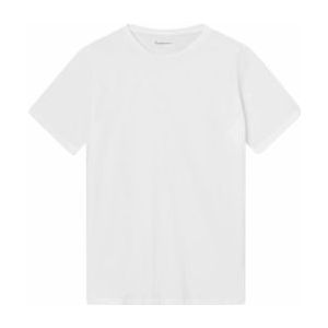 T-shirt KnowledgeCotton Apparel Men Agnar Basic Bright White-M