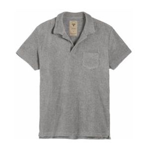 Polo OAS Men Grey Melange Terry Shirt