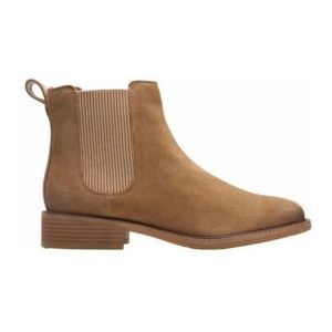 Enkellaars Clarks Women Cologne Arlo2 Dark Sand Suede-Schoenmaat 40