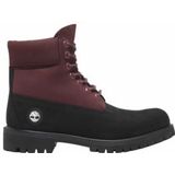 Timberland Men Premium 6 Inch Lace WP Black Nubuck W Burgundy-Schoenmaat 41