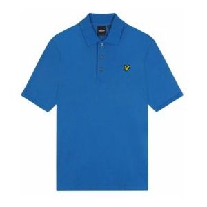 Polo Lyle & Scott Men Plain Polo Shirt Spring Blue-XL