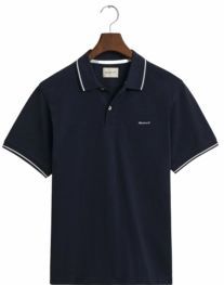 Polo GANT Men Tipping Ss Pique Polo Evening Blue 25-XXL