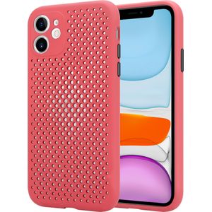Shieldcase siliconen hoesje met gaatjes iPhone 11 (rood)