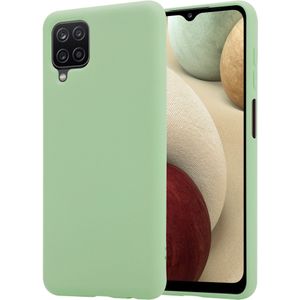 Shieldcase Silicone case Samsung Galaxy A12 (lichtgroen)