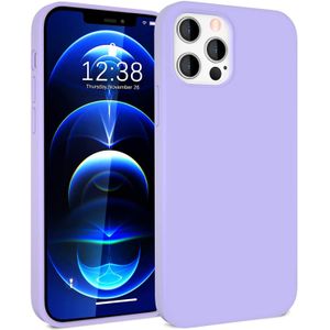 ShieldCase Silicone case iPhone 12 Pro Max - 6.7 inch (lichtpaars)