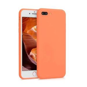 Shieldcase Siliconen hoesje met camera bescherming iPhone 7 Plus / 8 Plus (zalm)
