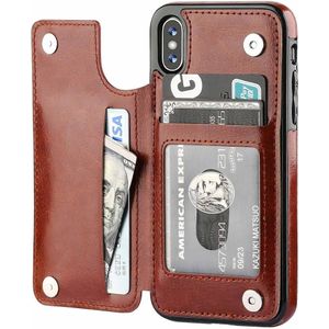 ShieldCase Wallet Case iPhone X / Xs (bruin)