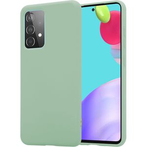 Shieldcase Samsung Galaxy A52s siliconen hoesje (lichtgroen)