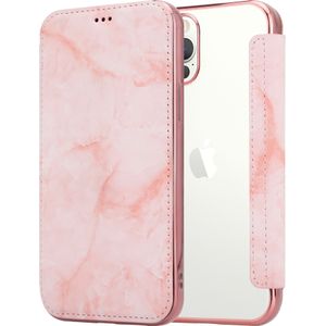 ShieldCase Marble Rose Gold iPhone 12 Pro Max Wallet flip case