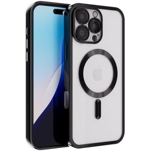 Coverzs iPhone 12 Pro hard case met camera cover (zwart)