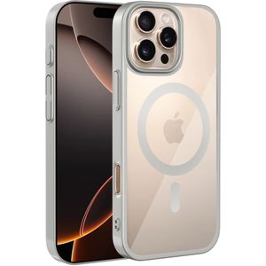Coverzs iPhone 16 Pro Max clear MagSafe hardcase (zilver)