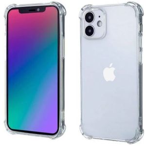 Ceezs Shockproof TPU hoesje met camera protectie iPhone 12 (transparant)