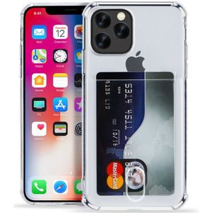 ShieldCase iPhone 11 Pro Shock case met pashouder + Glazen Screenprotector