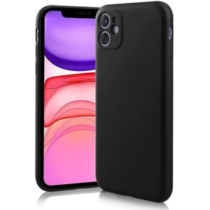 Shieldcase Siliconen hoesje met camera bescherming iPhone 11 (zwart)
