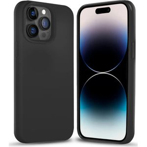 Coverzs iPhone 15 Pro Max Solid silicone hoesje (zwart)