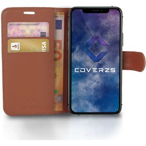 Coverzs iPhone 11 Bookcase hoesje (bruin)