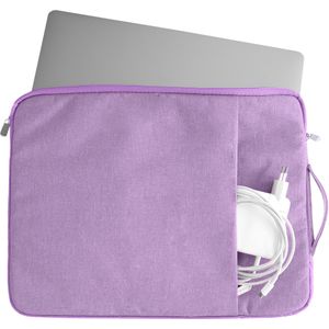 Coverzs Luxe laptoptas met handvat 16 Inch (paars)