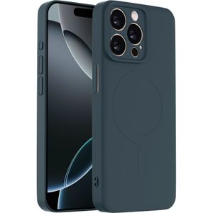 ShieldCase iPhone 13 Pro Max Siliconen MagSafe back cover (donkerblauw)