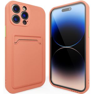 ShieldCase iPhone 13 Pro Max backcover hoesje met pashouder (roze)