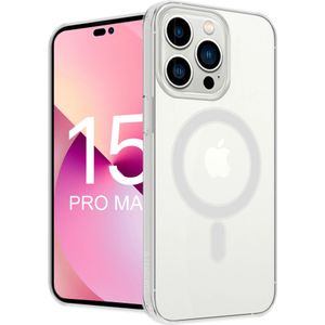 ShieldCase iPhone 15 Pro Max silicone hoesje met MagSafe (transparant)