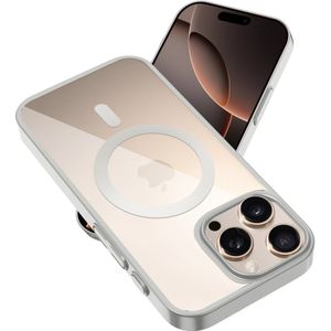 Coverzs iPhone 13 Pro Max clear MagSafe hardcase (zilver)