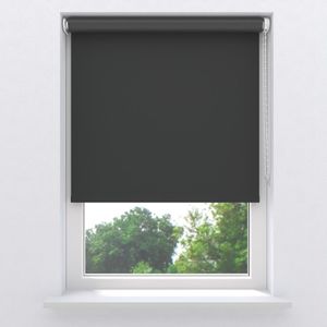 Rolgordijn Easy Base Verduisterend Dark grey 60x190cm