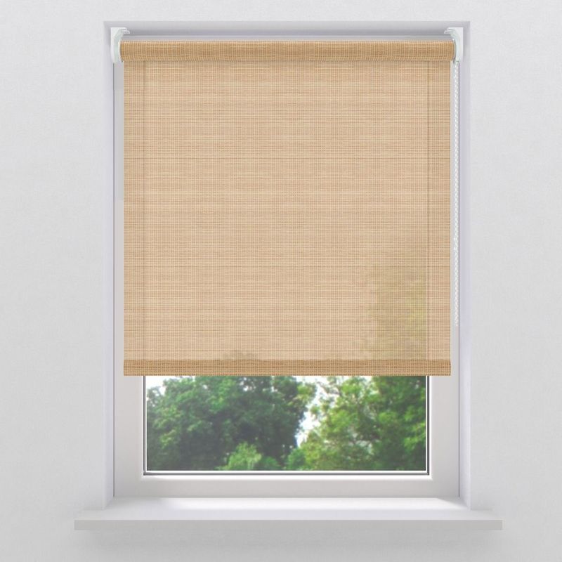 Rolgordijn bamboo Smart lichtdoorlatend Natural 150x190cm