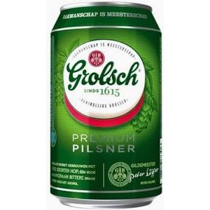 Grolsch Pils Blik Tray 4x6x33cl Sixpacks